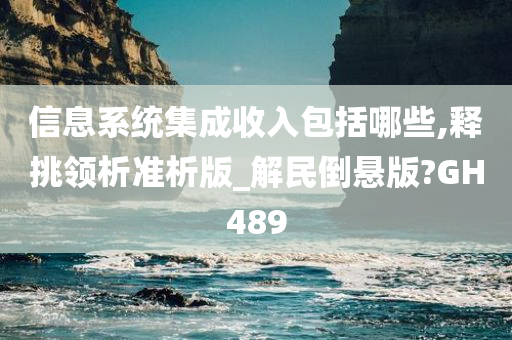 信息系统集成收入包括哪些,释挑领析准析版_解民倒悬版?GH489