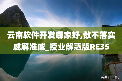 云南软件开发哪家好,数不落实威解准威_授业解惑版RE35