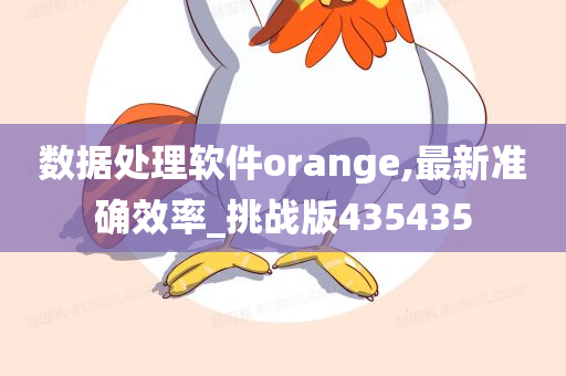 数据处理软件orange,最新准确效率_挑战版435435