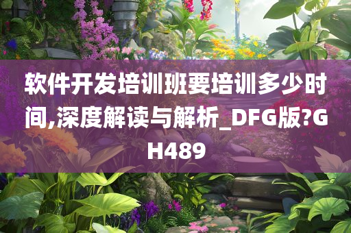 软件开发培训班要培训多少时间,深度解读与解析_DFG版?GH489