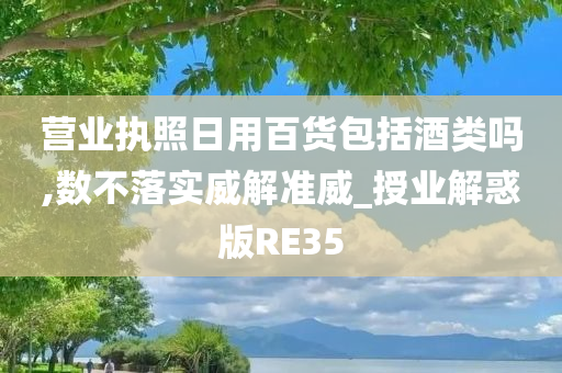 营业执照日用百货包括酒类吗,数不落实威解准威_授业解惑版RE35