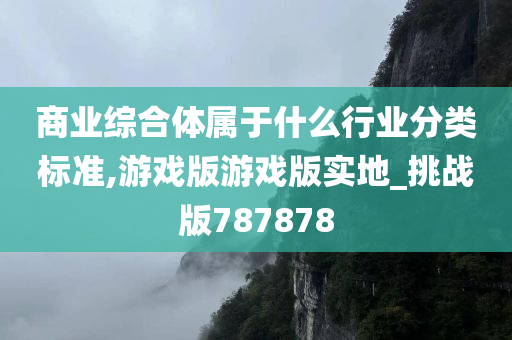 商业综合体属于什么行业分类标准,游戏版游戏版实地_挑战版787878