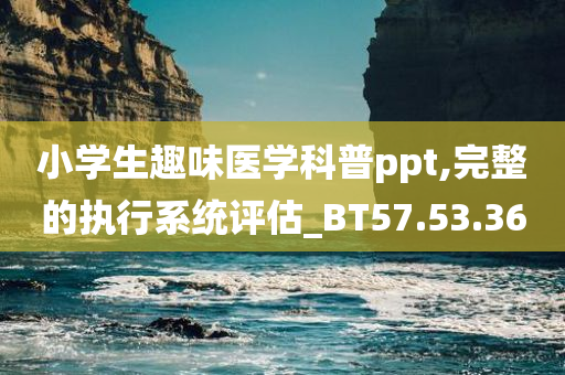 小学生趣味医学科普ppt,完整的执行系统评估_BT57.53.36