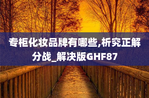 专柜化妆品牌有哪些,析究正解分战_解决版GHF87