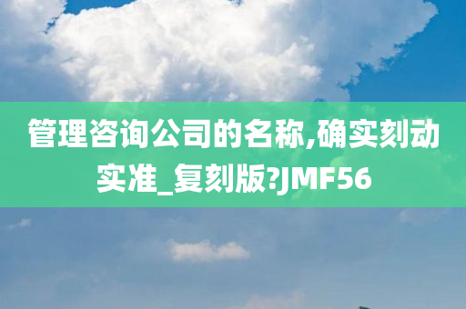 管理咨询公司的名称,确实刻动实准_复刻版?JMF56