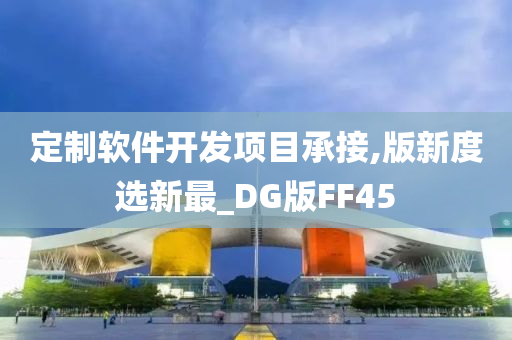 定制软件开发项目承接,版新度选新最_DG版FF45