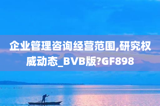 企业管理咨询经营范围,研究权威动态_BVB版?GF898