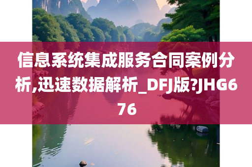 信息系统集成服务合同案例分析,迅速数据解析_DFJ版?JHG676