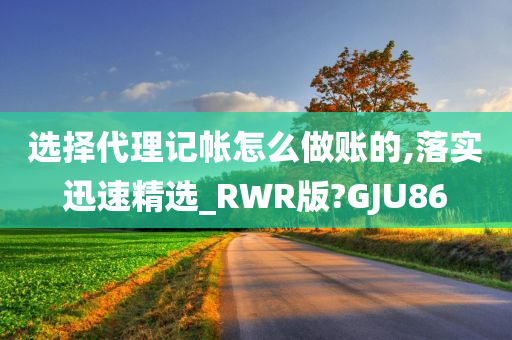 选择代理记帐怎么做账的,落实迅速精选_RWR版?GJU86