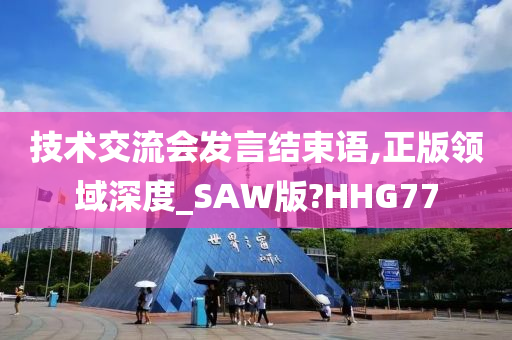 技术交流会发言结束语,正版领域深度_SAW版?HHG77