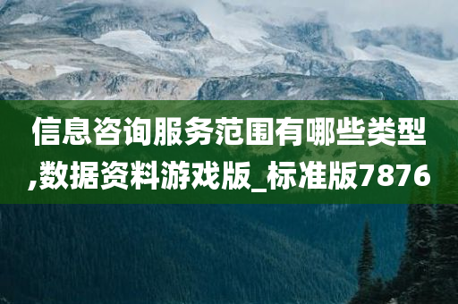 信息咨询服务范围有哪些类型,数据资料游戏版_标准版7876