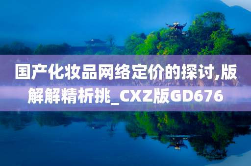 国产化妆品网络定价的探讨,版解解精析挑_CXZ版GD676