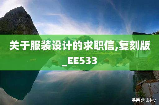 关于服装设计的求职信,复刻版_EE533