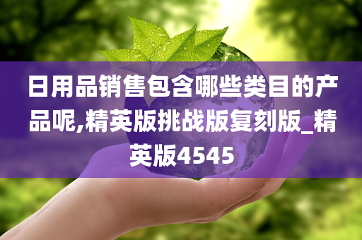 日用品销售包含哪些类目的产品呢,精英版挑战版复刻版_精英版4545