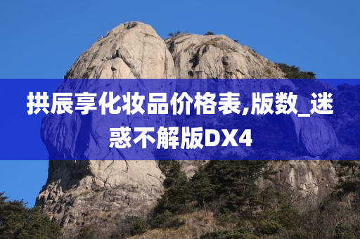 拱辰享化妆品价格表,版数_迷惑不解版DX4