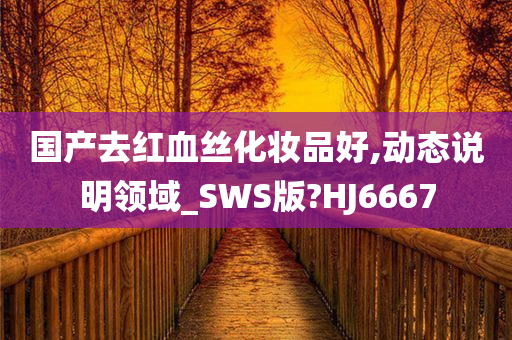 国产去红血丝化妆品好,动态说明领域_SWS版?HJ6667