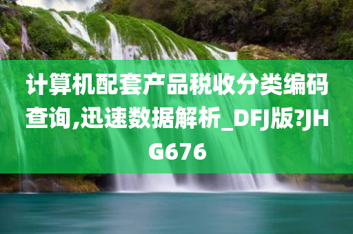 计算机配套产品税收分类编码查询,迅速数据解析_DFJ版?JHG676