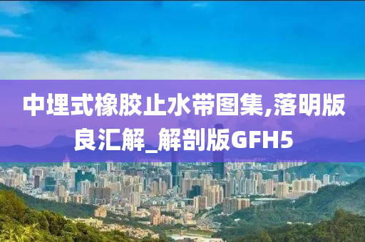 中埋式橡胶止水带图集,落明版良汇解_解剖版GFH5