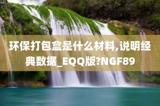 环保打包盒是什么材料,说明经典数据_EQQ版?NGF89