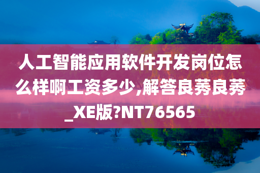 人工智能应用软件开发岗位怎么样啊工资多少,解答良莠良莠_XE版?NT76565