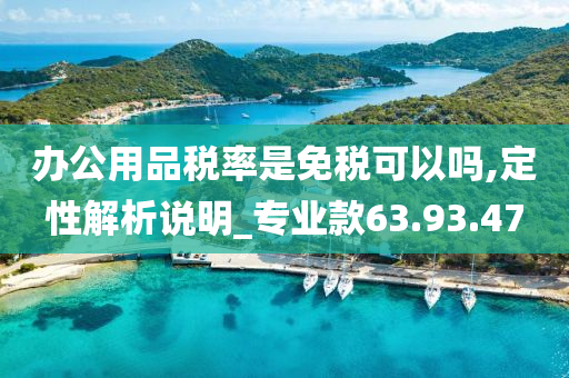 办公用品税率是免税可以吗,定性解析说明_专业款63.93.47