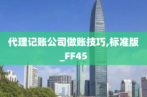 代理记账公司做账技巧,标准版_FF45