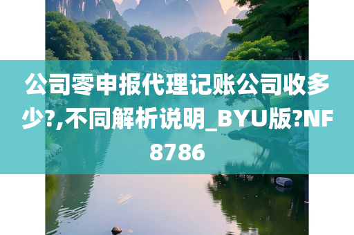 公司零申报代理记账公司收多少?,不同解析说明_BYU版?NF8786