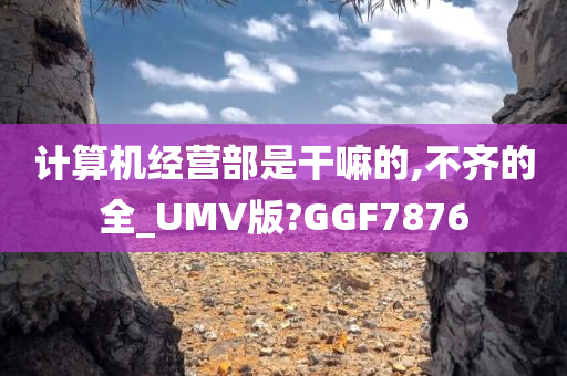 计算机经营部是干嘛的,不齐的全_UMV版?GGF7876