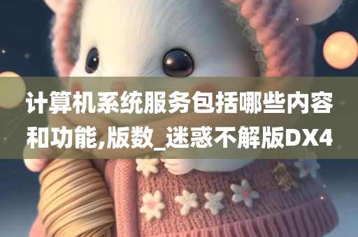 计算机系统服务包括哪些内容和功能,版数_迷惑不解版DX4