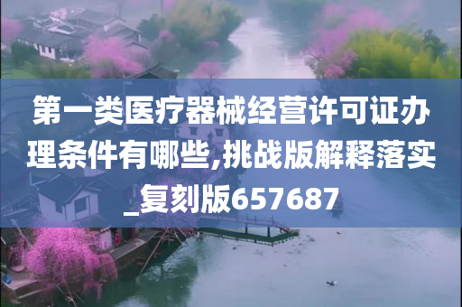 第一类医疗器械经营许可证办理条件有哪些,挑战版解释落实_复刻版657687