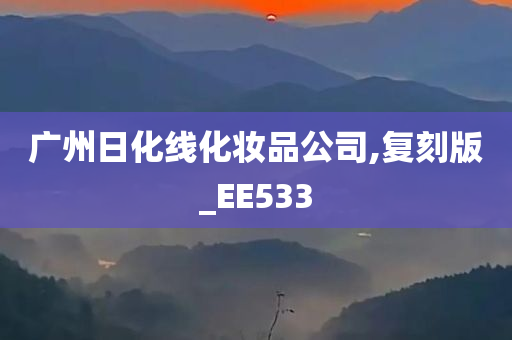 广州日化线化妆品公司,复刻版_EE533