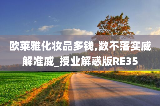 欧莱雅化妆品多钱,数不落实威解准威_授业解惑版RE35