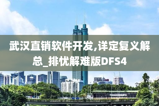 武汉直销软件开发,详定复义解总_排忧解难版DFS4