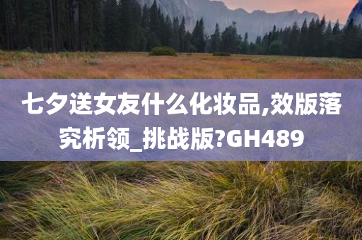 七夕送女友什么化妆品,效版落究析领_挑战版?GH489