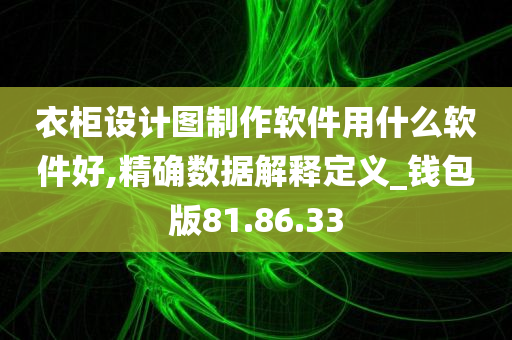 衣柜设计图制作软件用什么软件好,精确数据解释定义_钱包版81.86.33