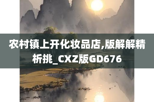 农村镇上开化妆品店,版解解精析挑_CXZ版GD676