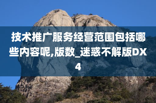 技术推广服务经营范围包括哪些内容呢,版数_迷惑不解版DX4