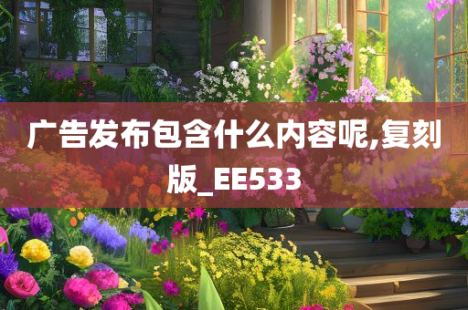 广告发布包含什么内容呢,复刻版_EE533