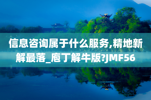 信息咨询属于什么服务,精地新解最落_庖丁解牛版?JMF56