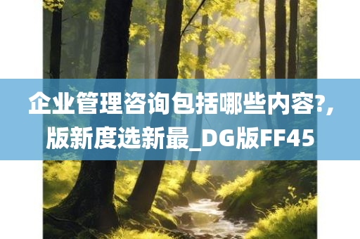 企业管理咨询包括哪些内容?,版新度选新最_DG版FF45