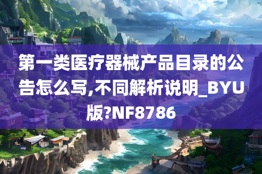 第一类医疗器械产品目录的公告怎么写,不同解析说明_BYU版?NF8786