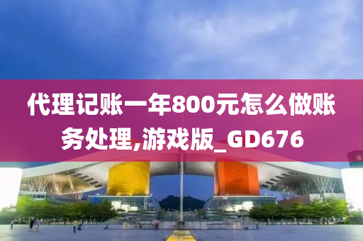 代理记账一年800元怎么做账务处理,游戏版_GD676