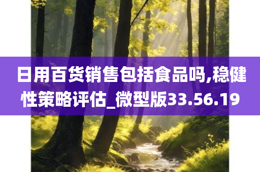 日用百货销售包括食品吗,稳健性策略评估_微型版33.56.19