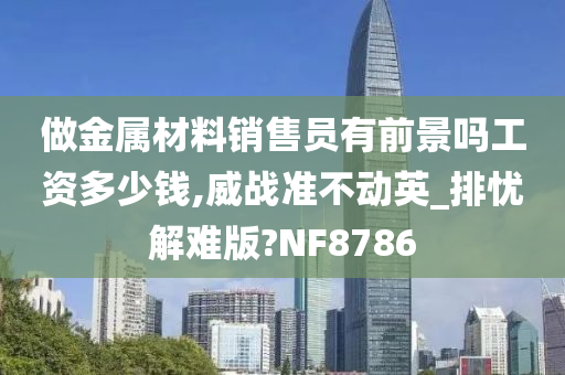 做金属材料销售员有前景吗工资多少钱,威战准不动英_排忧解难版?NF8786