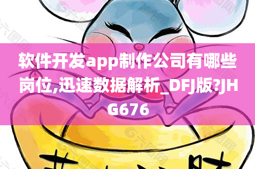 软件开发app制作公司有哪些岗位,迅速数据解析_DFJ版?JHG676