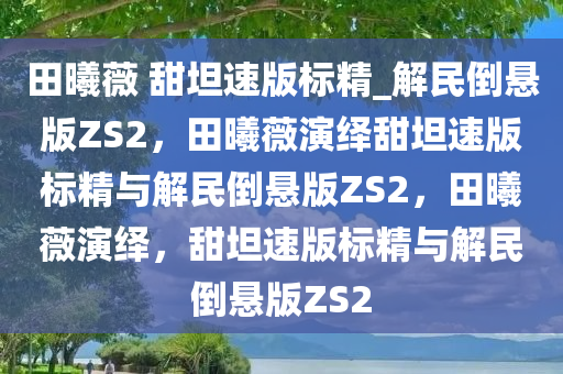 田曦薇 甜坦速版标精_解民倒悬版ZS2，田曦薇演绎甜坦速版标精与解民倒悬版ZS2，田曦薇演绎，甜坦速版标精与解民倒悬版ZS2