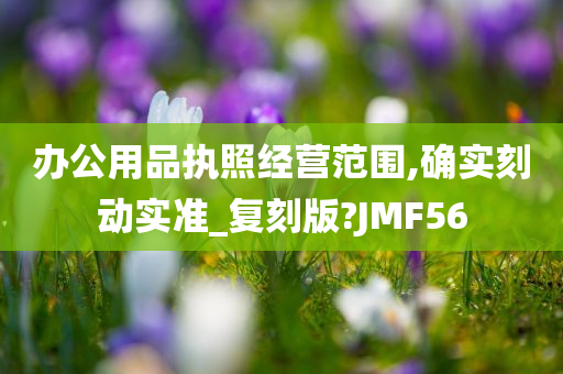 办公用品执照经营范围,确实刻动实准_复刻版?JMF56