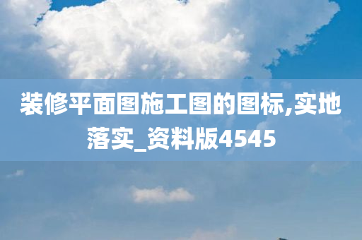 装修平面图施工图的图标,实地落实_资料版4545